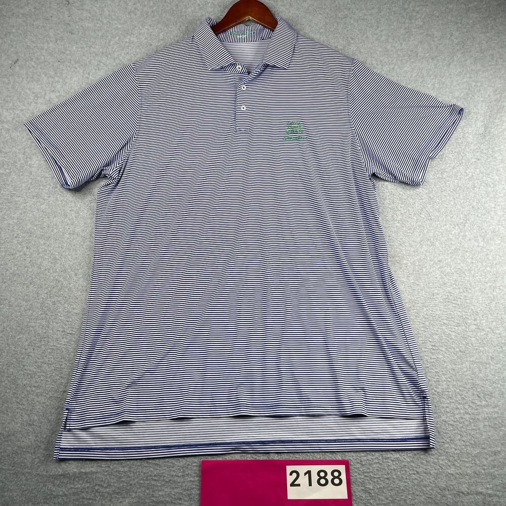 Honda Classic Ambassador Draddy Polo Shirt Golf Blue Striped Performance 2XL